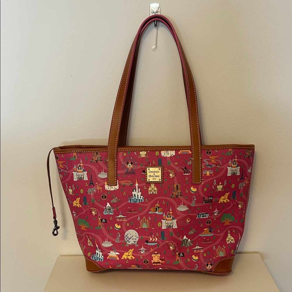Dooney & Bourke Disneyland Disney World Park Life Multicolor Fantasy Tote